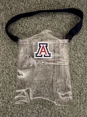University of Arizona Clear Stadium bag. Tote/messenger style. New w/o tags.